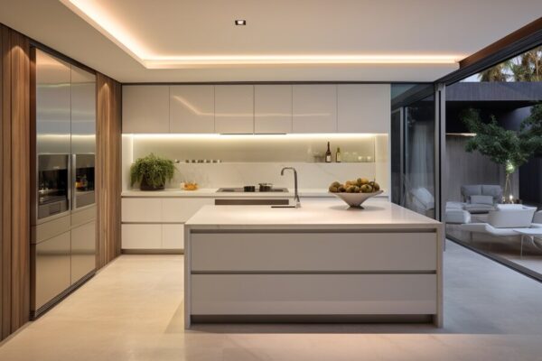 white kitchen cabinet